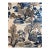 Thibaut F975461 Asian Scenic Blue and Beige Fabric 4 Yards For Sale