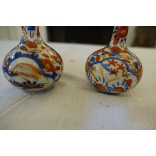 Antique Japanese Imari Soliflore Vases, Set of 2 For Sale - Image 3 of 5