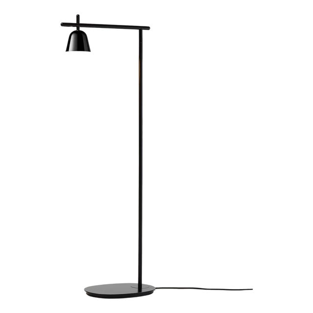 Lighto P Floor Black Matte and Chrome Cup Lamp by Jaime Hayon for Parachilna For Sale