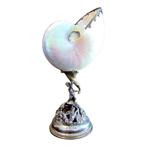 Antique 1802-03 London Sterling Silver Nautilus Cup With Hallmarks Rk Mellon