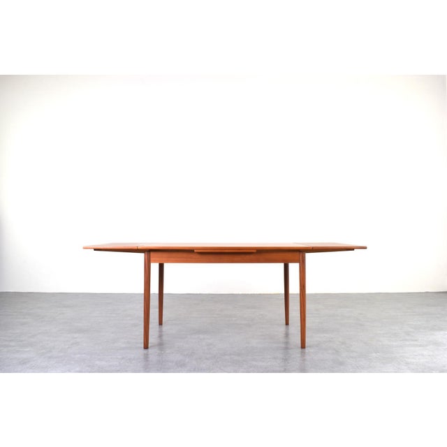 Mid-Century Modern Danish Extendable Dining Table in Teak, 1960s For Sale - Image 4 of 16