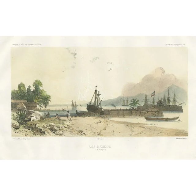 D'Urville, Port of Ambon, 1850, Print For Sale - Image 3 of 5