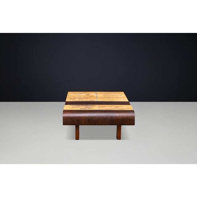 Garrigue Ceramic and Bent Beechwood Coffee Table by Roger Capron, France, 1960s For Sale - Image 10 of 18