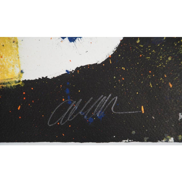 Arman (arman fernandez, said) chicago riffle: abstract violin, 1975 oil on arches vellum signed in pencil on arches vellum...