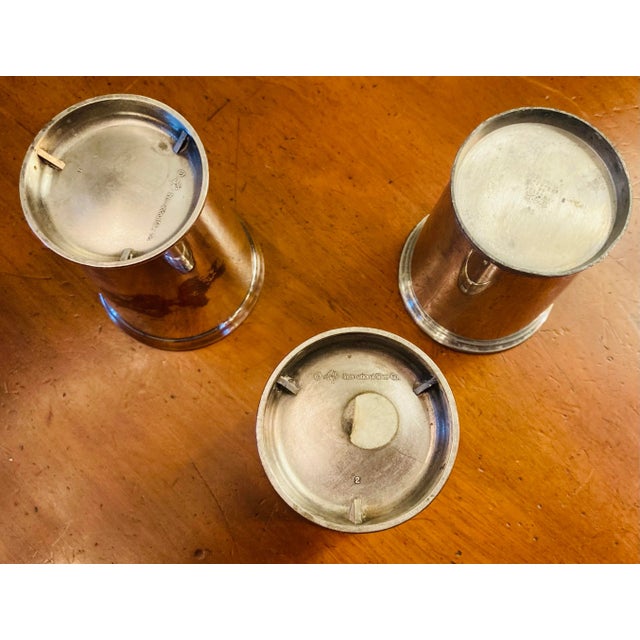 Metal 1970s Silver Plate Drinks Cups- Set of 3 For Sale - Image 7 of 11