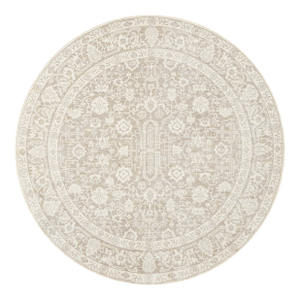 Amber Lewis x Loloi Zuma Sand / Stone 3'-0" x 3'-0" Round Accent Rug