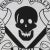 Textile Vintage-Inspired Skull and Crossbones Pillow With Crowned Emblem For Sale - Image 7 of 11