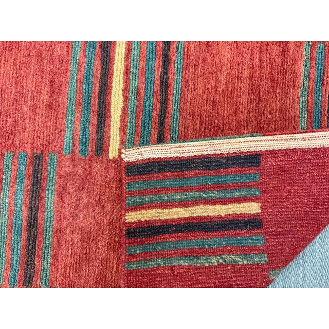 2ft × 3ft 2in Handwoven Flatweave Patchwork Kilim Area Rug For Sale - Image 9 of 12