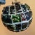 Peter Marsh Brutalist Hanging Colored Glass Chunk Fragment Globe Pendant Light For Sale - Image 10 of 11