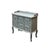 This charming antique-style dresser exudes rustic elegance with its weathered, pale blue green finish that hints at years...