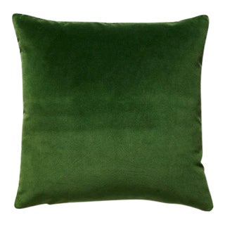 The House of Scalamandré Torino Velvet Pillow, Jungle For Sale