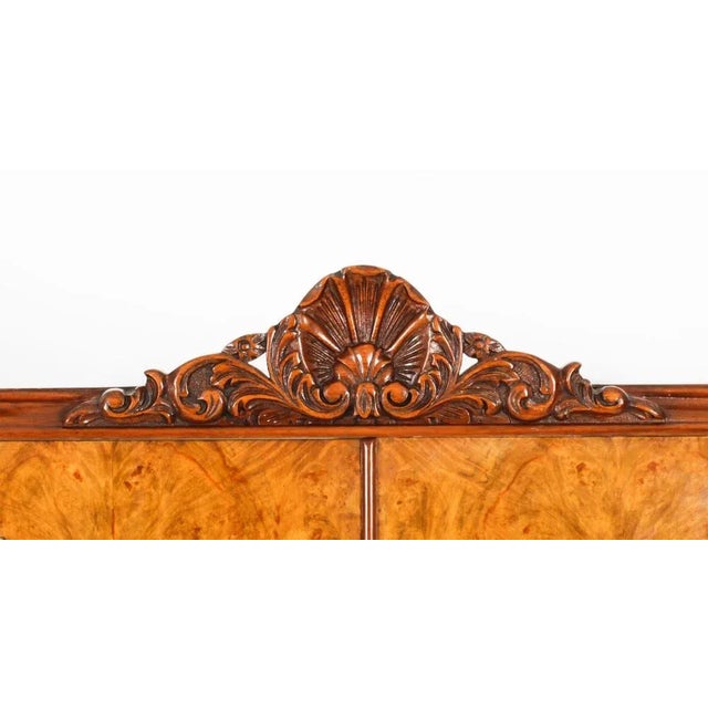 Vintage Cocktail Cabinet in Burr Walnut with Glassware, 1930s, Set of 18 For Sale - Image 6 of 18