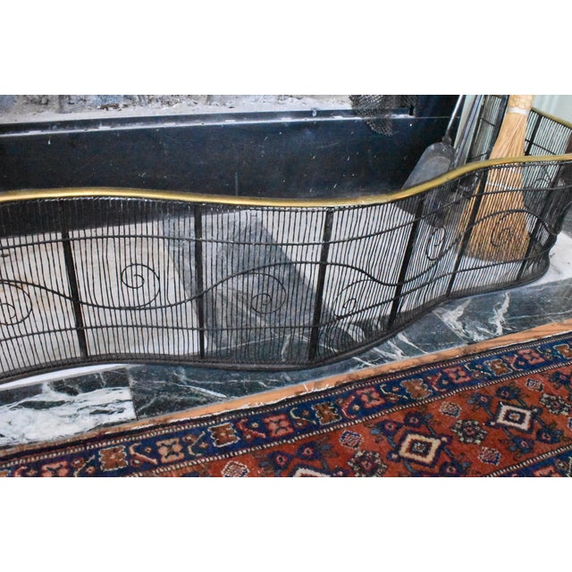 19th Century 19th Century American Wire and Brass Fire Fender Federal Period For Sale - Image 5 of 6