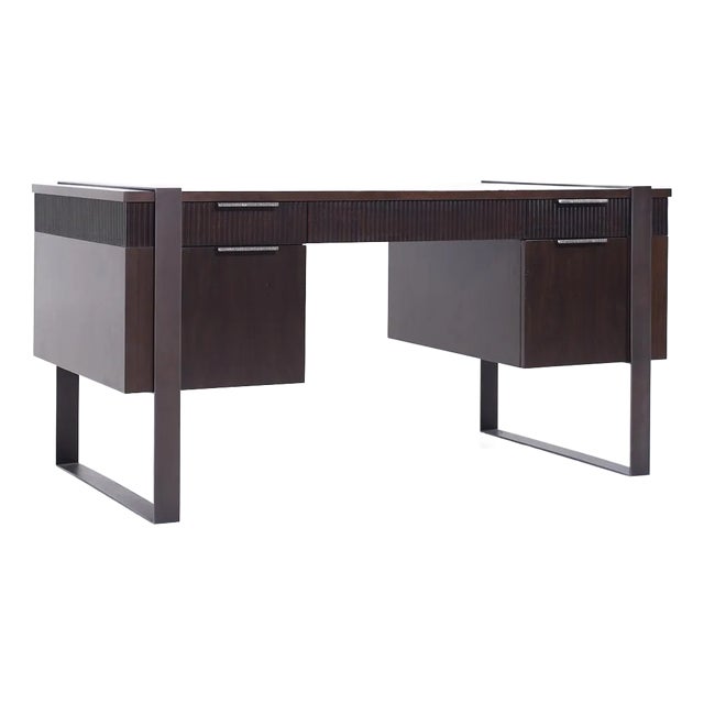 Eurocraft Walnut Executive Desk For Sale