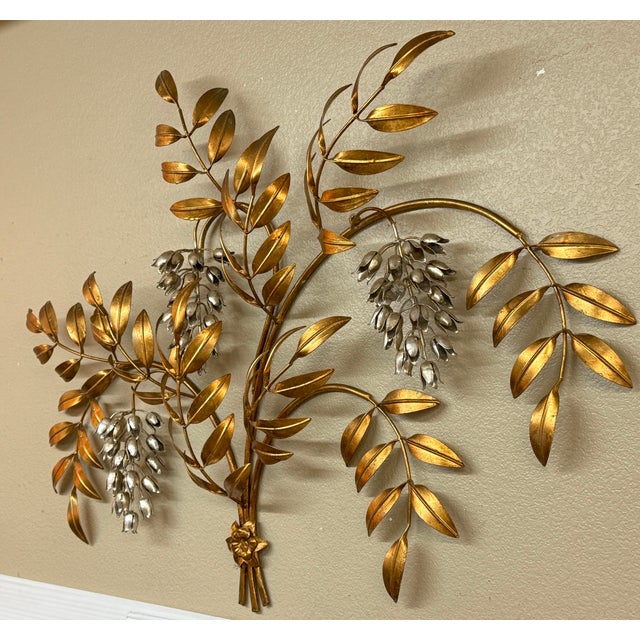 Design Plus Gallery presents a Wall Spray of Bound Flowering Limbs of Italian Regency Style. The wall spray is a...