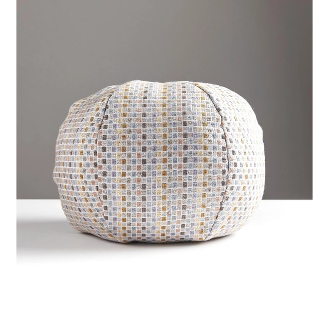 Contemporary The House of Scalamandré Odette Weave Sphere Pillow, Limestone For Sale - Image 3 of 3