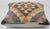 A one-of-a-kind handwoven Afghan wool kilim accent pillow featuring triangle diamond grid. Cut and sewn by hand from a...