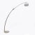 Beautiful adjustable arch floor lamp, the elongated lamp reaches a maximum height of 190 to 230 cm and a maximum depth of...