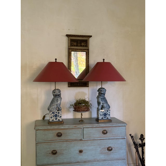 Guardian Lions in the Form of Lamps, 1900, Set of 2 For Sale - Image 8 of 8