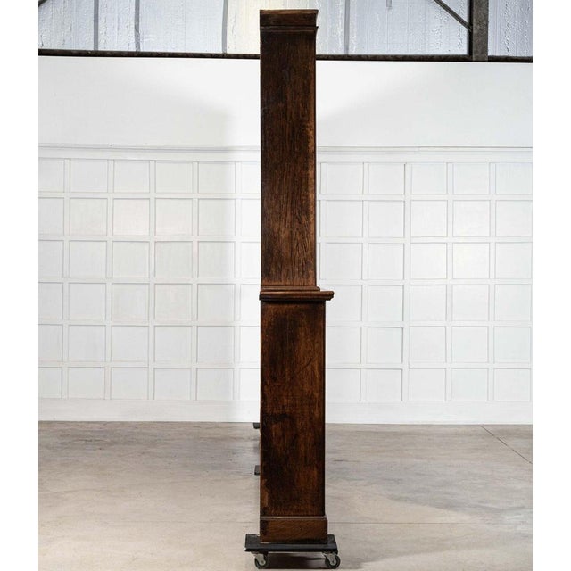 English Glazed Oak Library Bookcase, 19th Century For Sale - Image 12 of 15