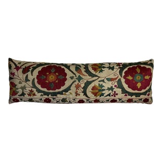 Hand Embroidered Suzani Pillow For Sale