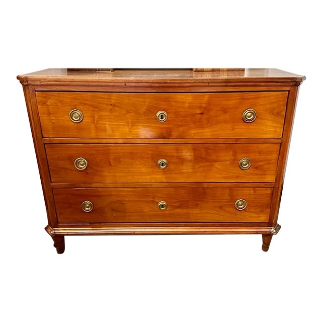 19th Century French Charles X Mahogany Commode For Sale