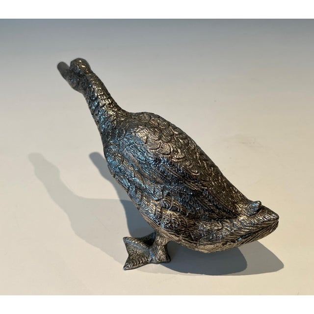 Bronze 1970 Duck in Silver Bronze For Sale - Image 8 of 12