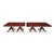 An exceptional and monumental genuine Irish Regency quality mahogany extending dining table of outstanding scale and...