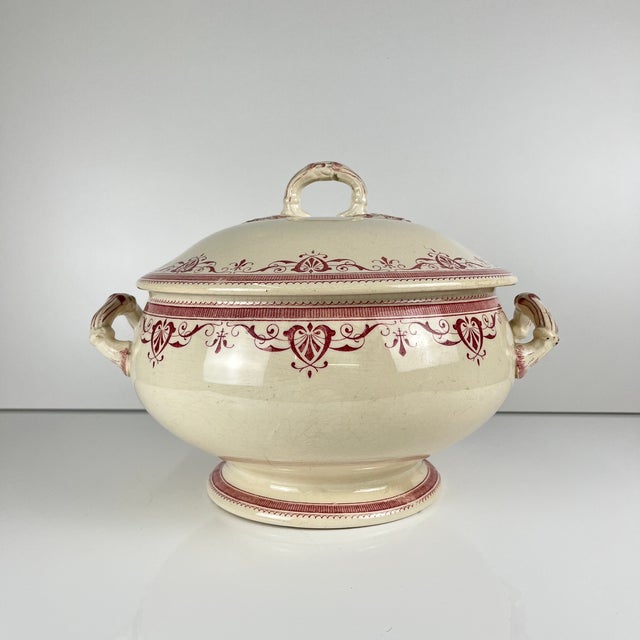 Terre De Fer Tureen from Creil & Montereau, 1890s For Sale - Image 6 of 18