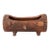 Vintage French Faux Bois Terracotta Log Planter For Sale