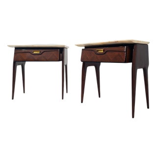 Mid-Century Night Stands by La Permanente Mobili Cantù, 1950s, Set of 2 For Sale