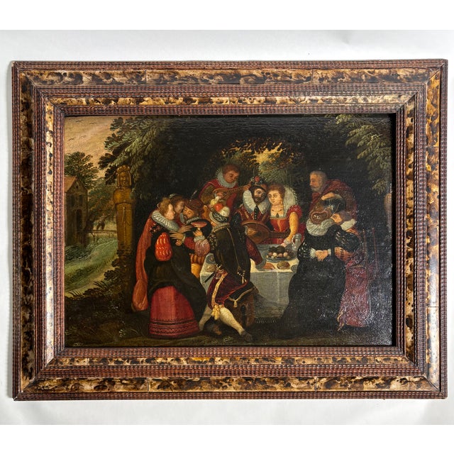 After David Vinckboons, Flemish School Scene, Oil on Panel, 1600 For Sale - Image 4 of 5
