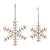 Bring a rustic yet elegant touch to your holiday decorations with this Jute Wrapped Metal Snowflake Ornament set. These...