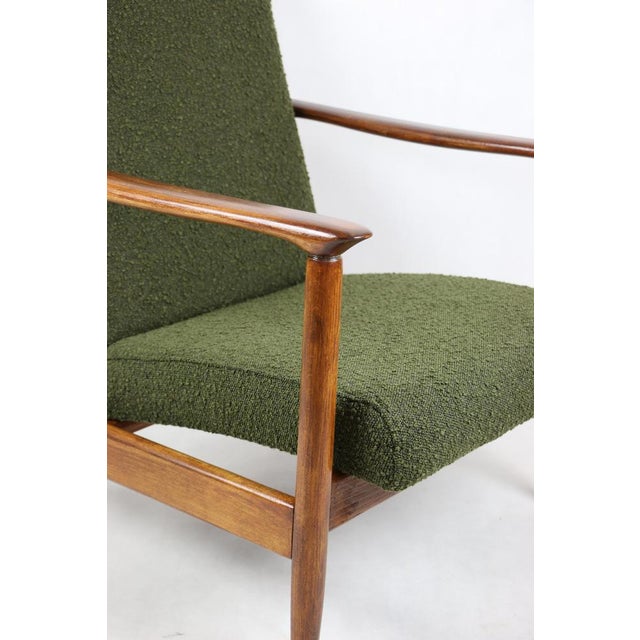 Forest Green GFM-142 Armchair by Edmund Homa, 1970s For Sale - Image 8 of 11