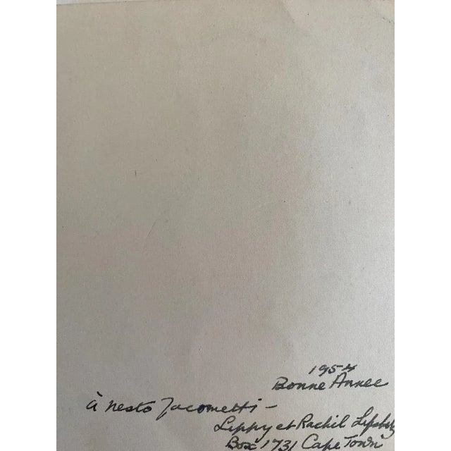 Figure is an original watercolor drawing realized by lippy lipshitz in 1960s. The little picture is in very good...