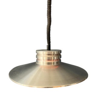 Vintage Space Age Aluminium Pendant Lamp For Sale