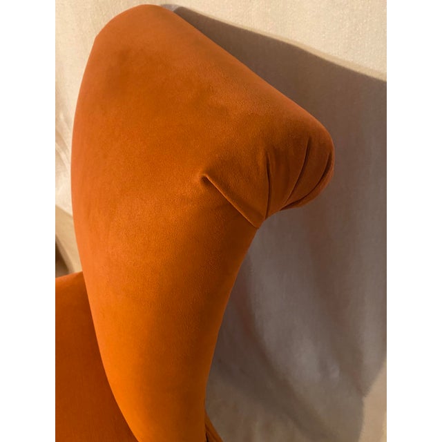 Slipper Chairs in Burnt Orange by Century Furniture - A Pair For Sale - Image 10 of 16