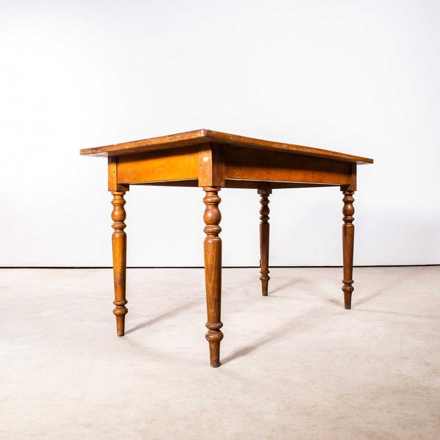 Small French Bobbin Leg Dining Table, 1940s For Sale - Image 4 of 10