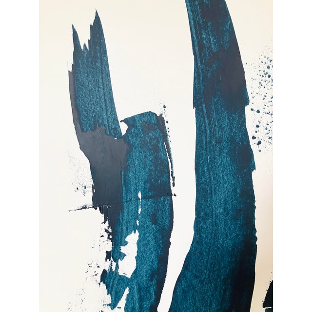 2020s Color Study in Navy #14 Contemporary Abstract Acrylic Painting For Sale - Image 5 of 11