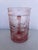 Art Deco Vintage Pink Air Blown Glass Pitcher With Molded Hearts For Sale - Image 3 of 6
