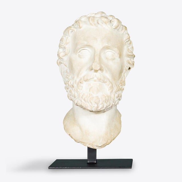 Early 21st Century Pancras Bust on Stand from Pure White Lines For Sale - Image 5 of 5