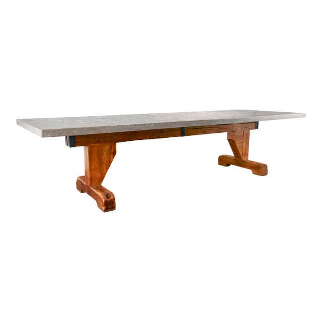 Early 20th Century Pine Shop Table Base For Sale