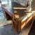 Early 20th Century Arts and Crafts Era Oak Partners Desk Wit Carved Pulls For Sale - Image 4 of 11