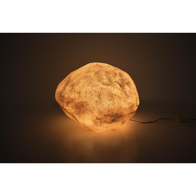 Dora Rock Lamp in Fiberglass and Marble attributed to André Cazenave for Atelier A, 1970s For Sale - Image 6 of 11
