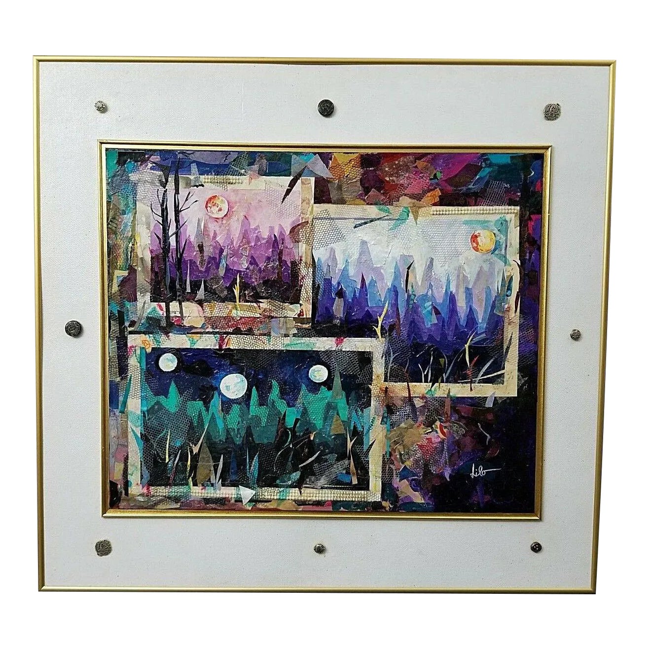 Lilo Kinne Original Multidimensional Painting Collage, 
