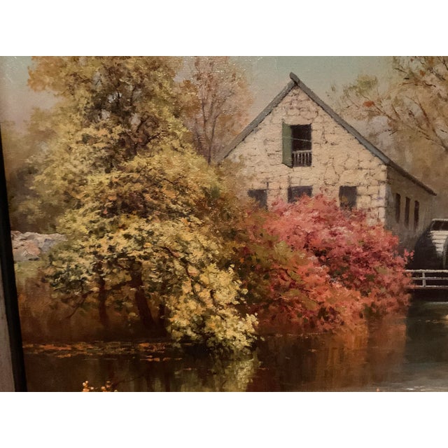 Traditional Autumn Landscape Oil Painting by Robert Wood For Sale - Image 3 of 5