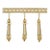 Sample - Schumacher Addington Molded Tassel Fringe in Champagne For Sale