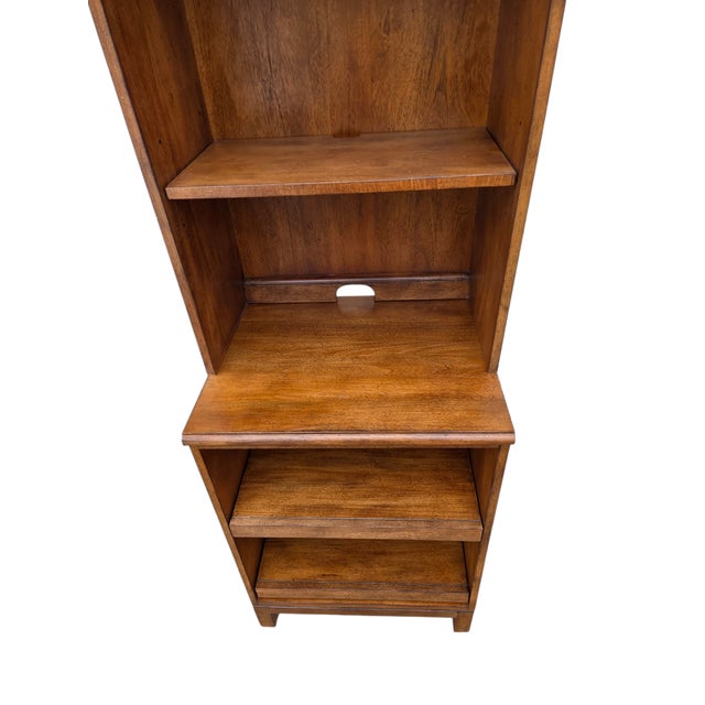 Wood 1990s Ethan Allen Tango Hawke Bookshelf Hutch Home Office Collection Cabinet For Sale - Image 7 of 10