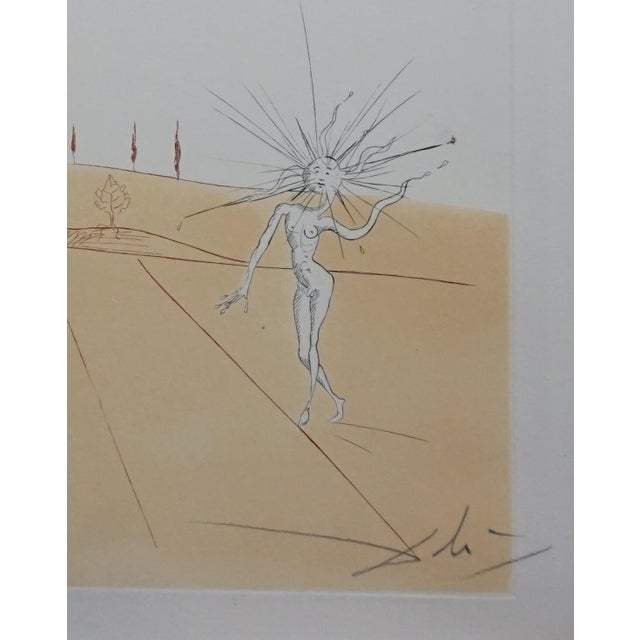 Surrealism 1980s Share Dali Neuf Paysages Paysage Avec ...Hand Sig Etching Dali Archives Certified Art For Sale - Image 3 of 5