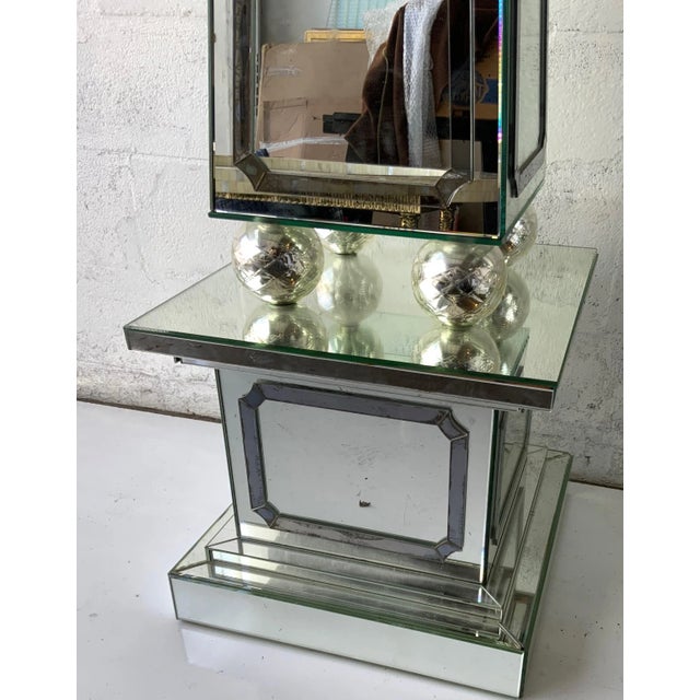Huge Midcentury Mirrored Obelisks - A Pair For Sale In Miami - Image 6 of 9